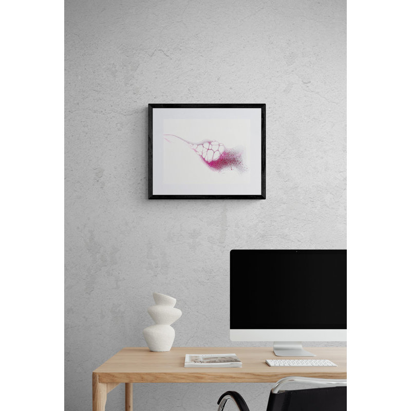 Near Print by Carla White, Black Framed Paper, 17.2" H x 21.2" W