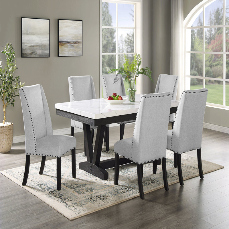 Table de salle à manger 1Pc, Blanc, 30.55"