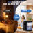Countertop Pebble Ice Machine: 40 Lbs/24H Soft Chewable Ice, 3L Detachable Tank, Self-Cleaning & Timer Function For Kitchen