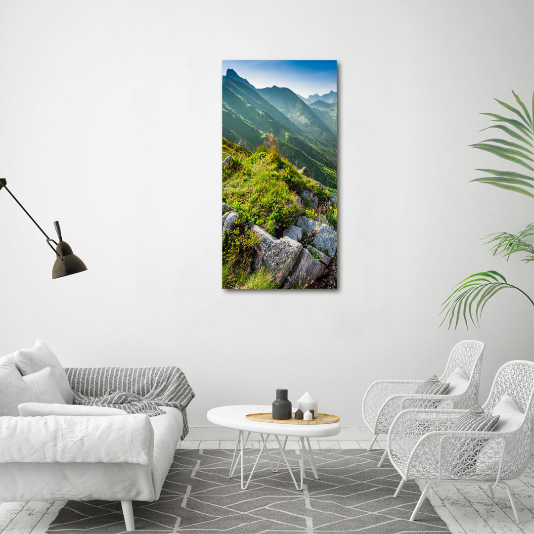 Berge im Sommer - Kunstdrucke auf Leinwand - Wrapped Canvas