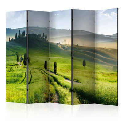 Besly 225 cm W x 172 cm H 5 - Panel Folding Room Divider