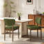 Chaise d'appoint rembourrée en bois massif-128932294