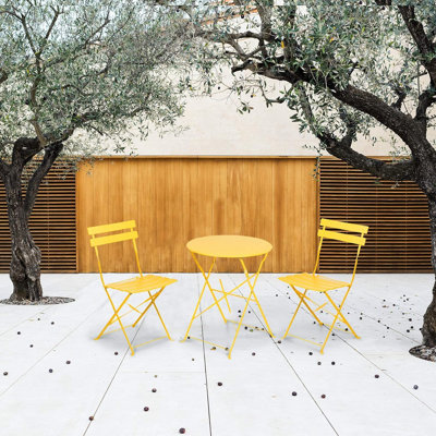Olilawn Halloween Outdoor Set, 3-piece Folding Outdoor Patio Furniture Set
