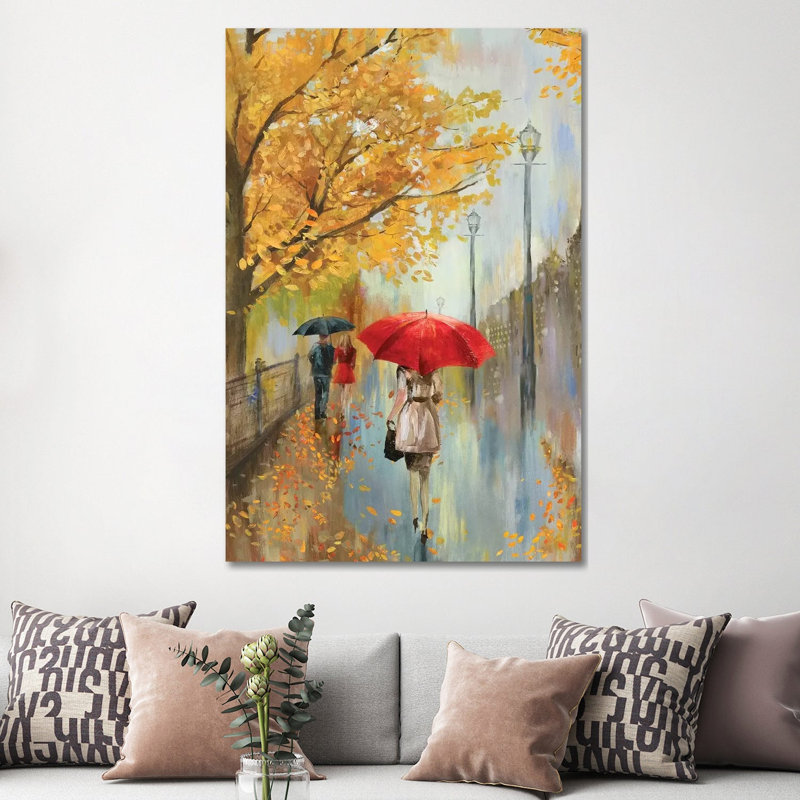 Across The Avenue by Allison Pearce - Painting on Canvas, 101.6 cm H x 66.04 cm W x 3.175 cm D, Wrapped Canvas