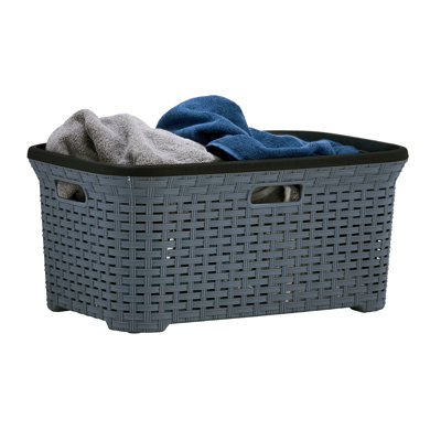Plastic Laundry Basket with Handles