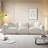 102.36" Sectional Sofa Boucle Couch-1960737181