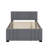 Full Upholstered Platform Bed with Trundle