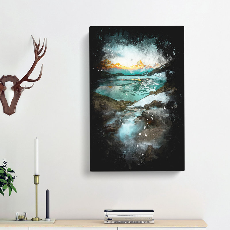 Mountain View in Switzerland - Wrapped Canvas, 60cm H x 40cm W x 3cm D