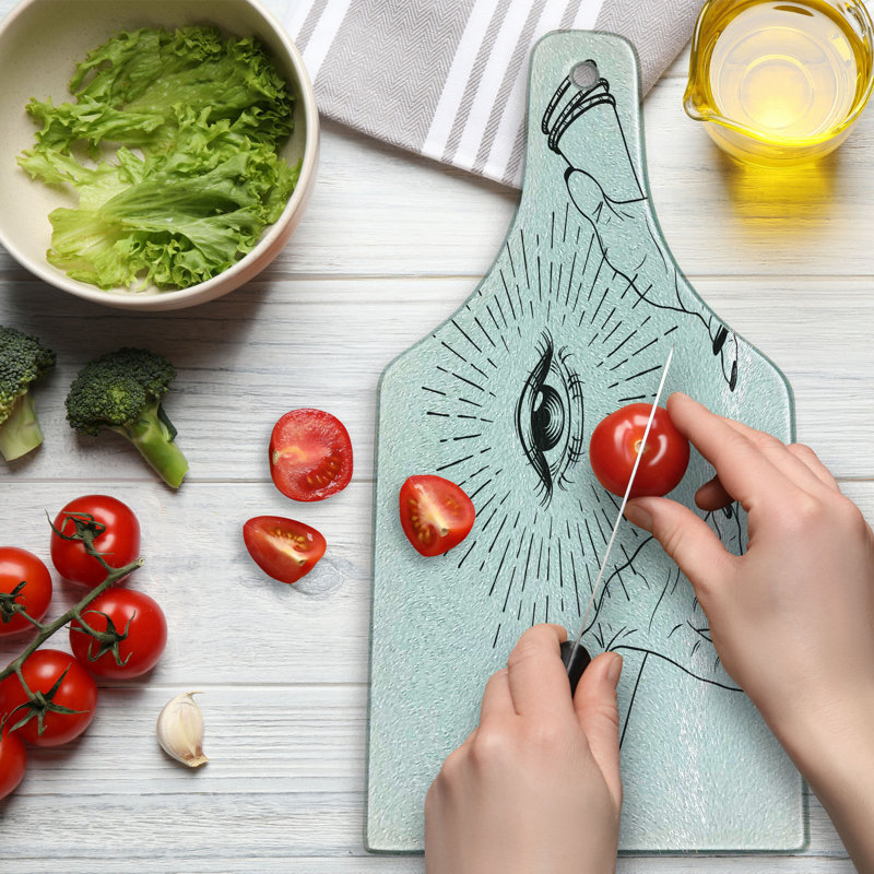 Planche à découper en verre trempé Ambesonne