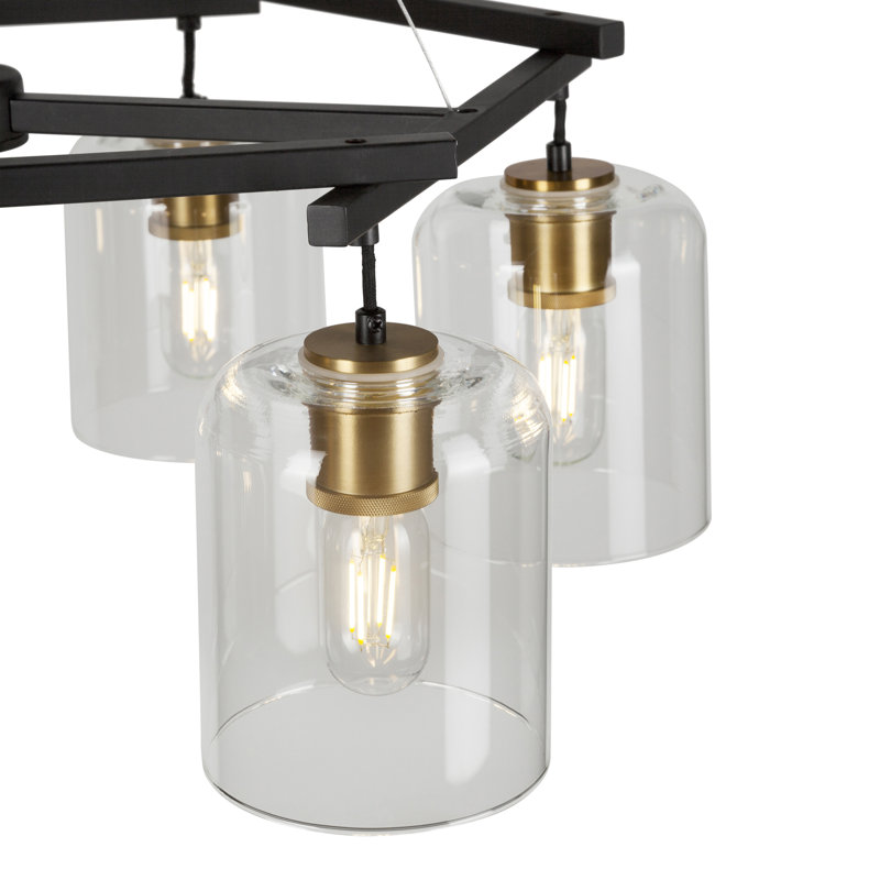 Lustre unique/unique à niveaux 6 lumières Liudger