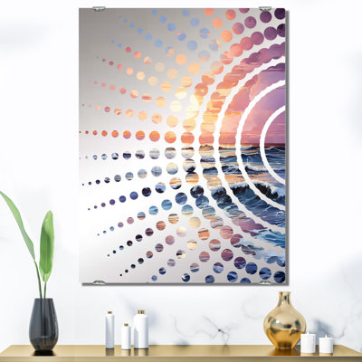 Décoration murale Helmick - Miroir coucher de soleil côtier MIR132983