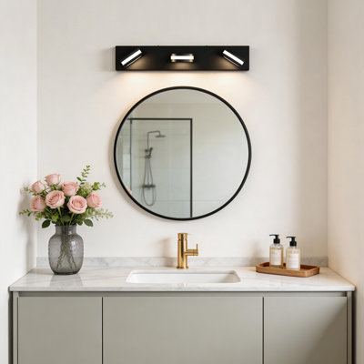 Lumière de meuble-lavabo moderne rotative à 350 ° DEL, 4000K 18W