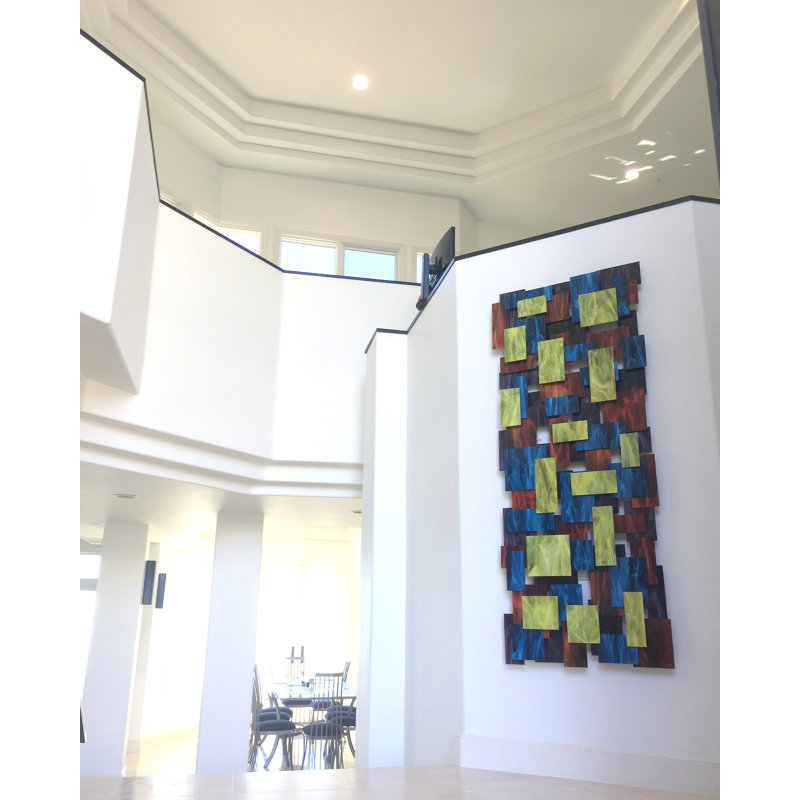 Elevate Handmade Modern Abstract Wall Decor on Glass