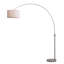 Shaftesbury 218cm Metal and Marble Arched Floor Lamp