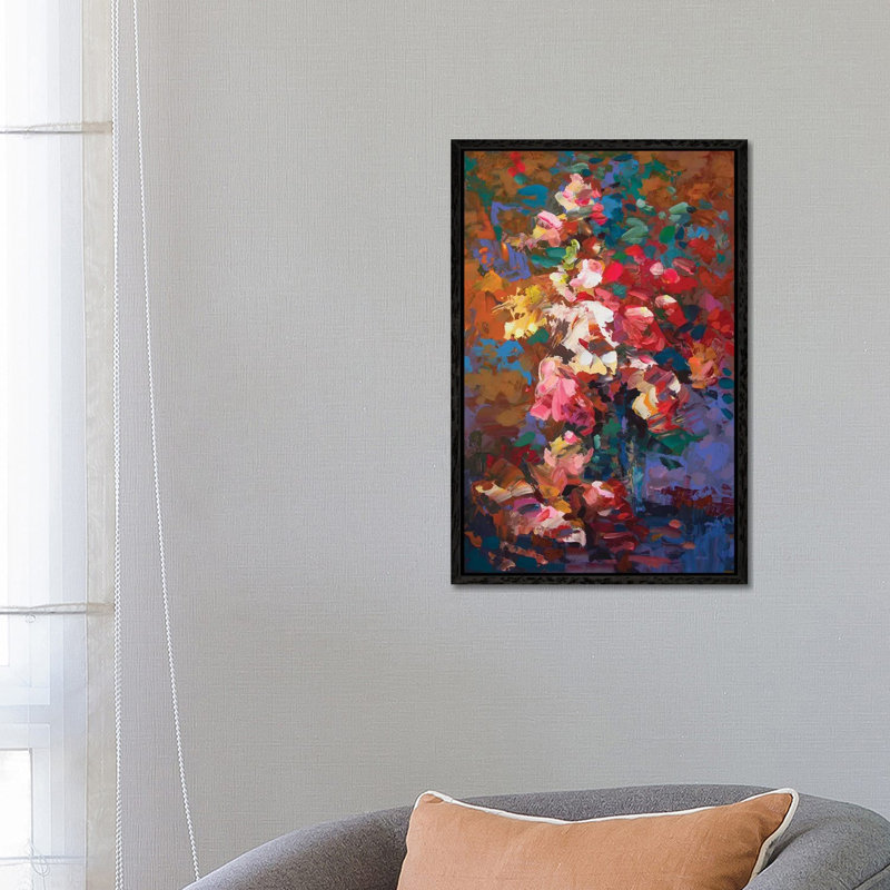 Bitter And Sweet by Leon Devenice - Painting on Canvas, Black Framed Canvas, 66.04 cm H x 45.72 cm W