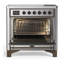 Cuisinière à induction 36 pouces avec 6 éléments à induction en acier inoxydable (garniture brunie) Majestic III Series-124828851-124828877
