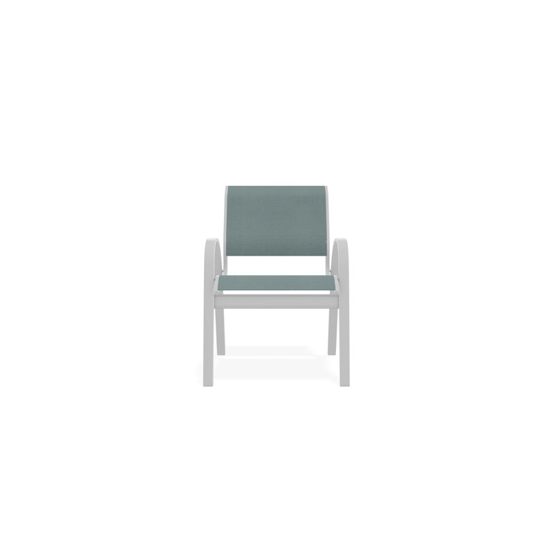 Chaise de café Aruba II, Blanc, Minerai Augustine