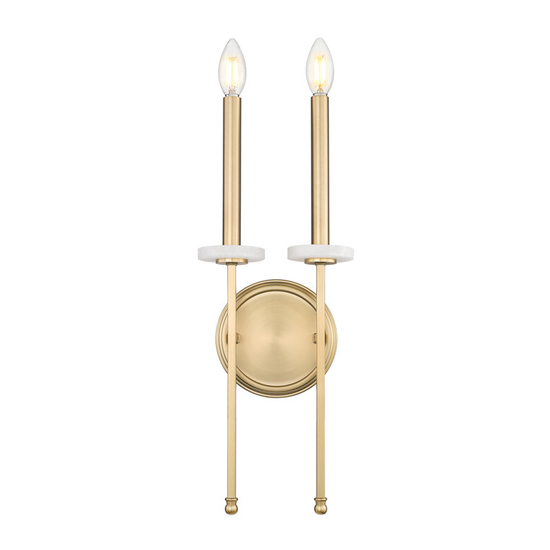 Gaultier 20,5 pouces 
Applique murale dorée 2 lumières Mordern, Mordern Gold