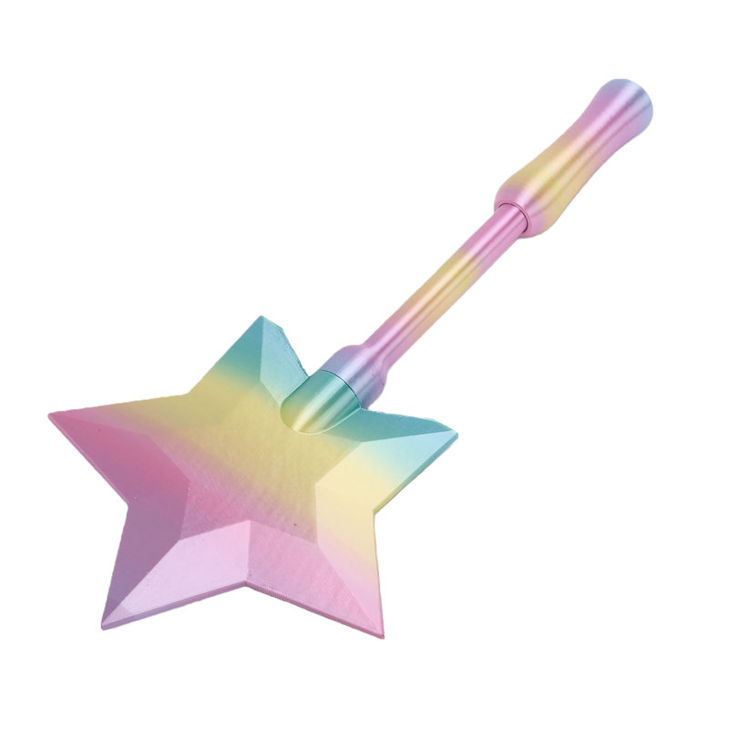 Porte-fée en forme de baguette de carte de crédit imprimée en 3D pour jouer à la caisse 1, Pink/Blue