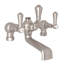 Georgian Era Triple Handle Deck Mounted Clawfoot Tub Faucet-54525134-61069799
