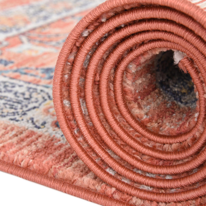 Alkire Floral Indoor Rug, Round 5'2"