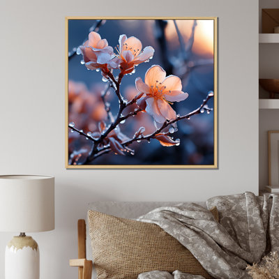 Hiver, fleurs de cerisier Blossoum IV - plantes et fleurs, art mural