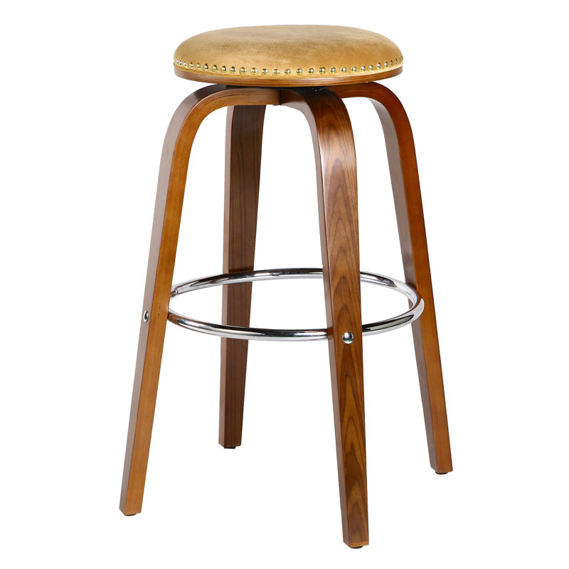 Tabouret de bar rotatif 30 po Kimberly, Suède-brun