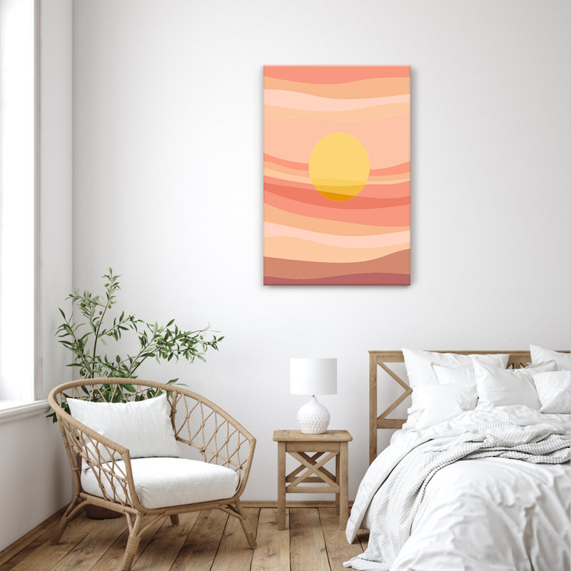 Pop Art & Retro Sunseeker by  - Graphic Art, 12" H x 8" W, Wrapped Canvas