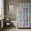Dreamy Plaid - 1 Piece Standard Shower Curtain-2042038266-2015658747