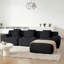 Canapé modulaire en L 113 po-123053954