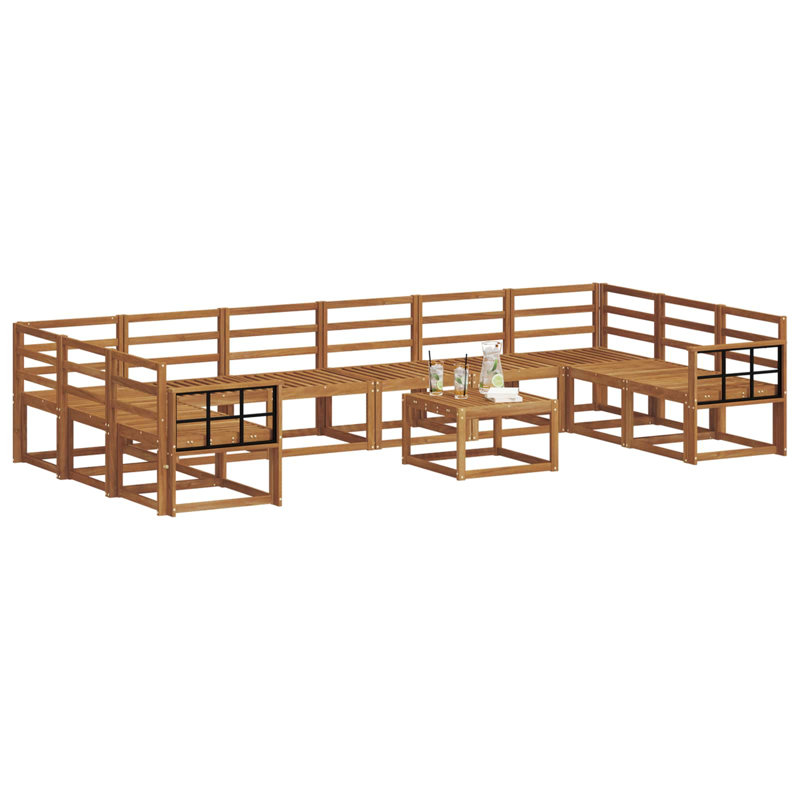 363cm Wide Patio Sectional Set