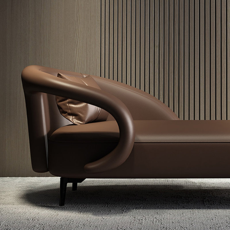 Fauteuil inclinable en cuir massif 78,74 po