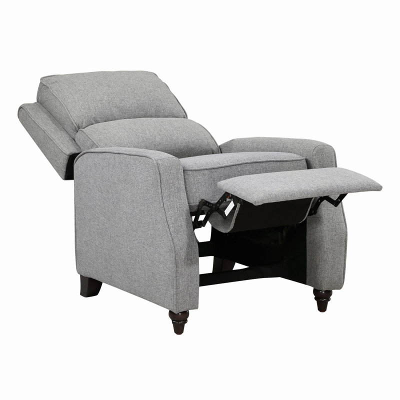 Upholstered Reclining Chair For Office, Home, Gray