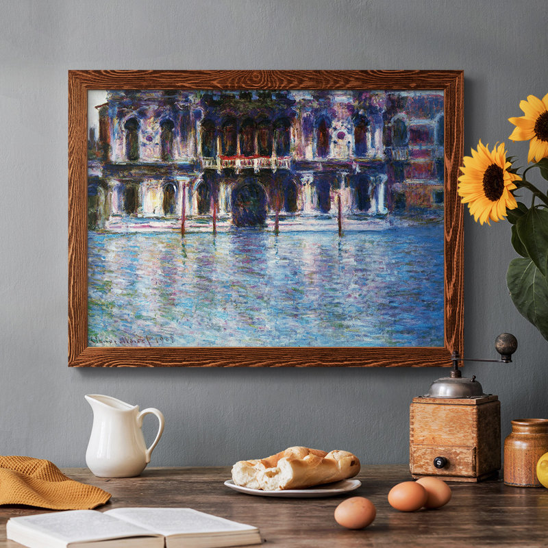 Palao # 2 par Monet, reproduction d'art sur toile, Cadre érable, H 14 po x l 20 po x P 1,5 po