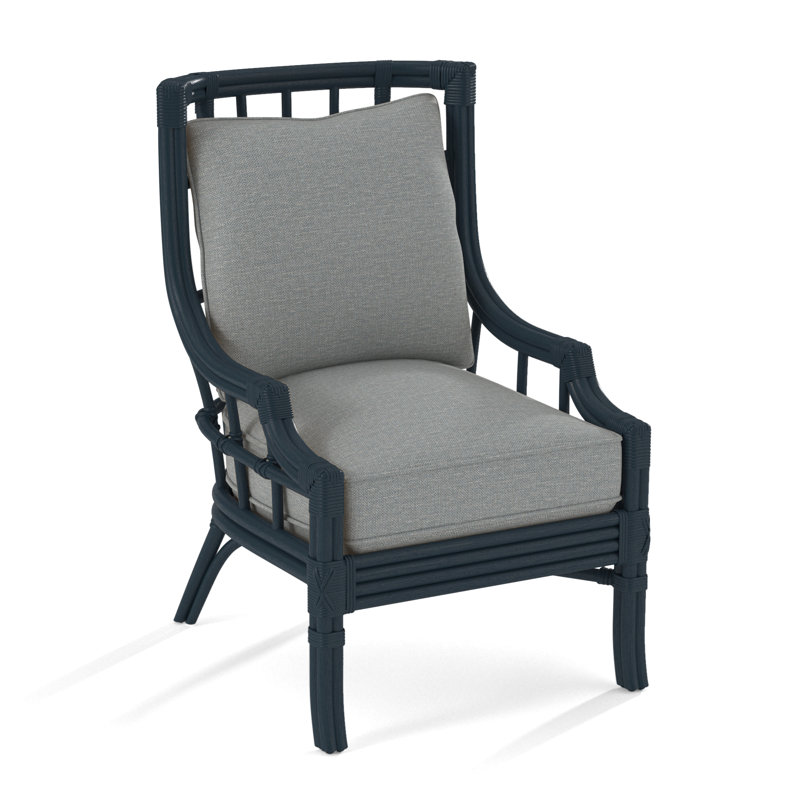 Seville Armchair, Light Blue Performance Fabric; 0851-55, Sea Glass