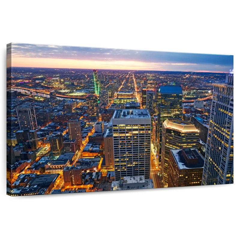 Ravi, lumières du centre-ville de Philadelphie, H 26 po x l 39 po