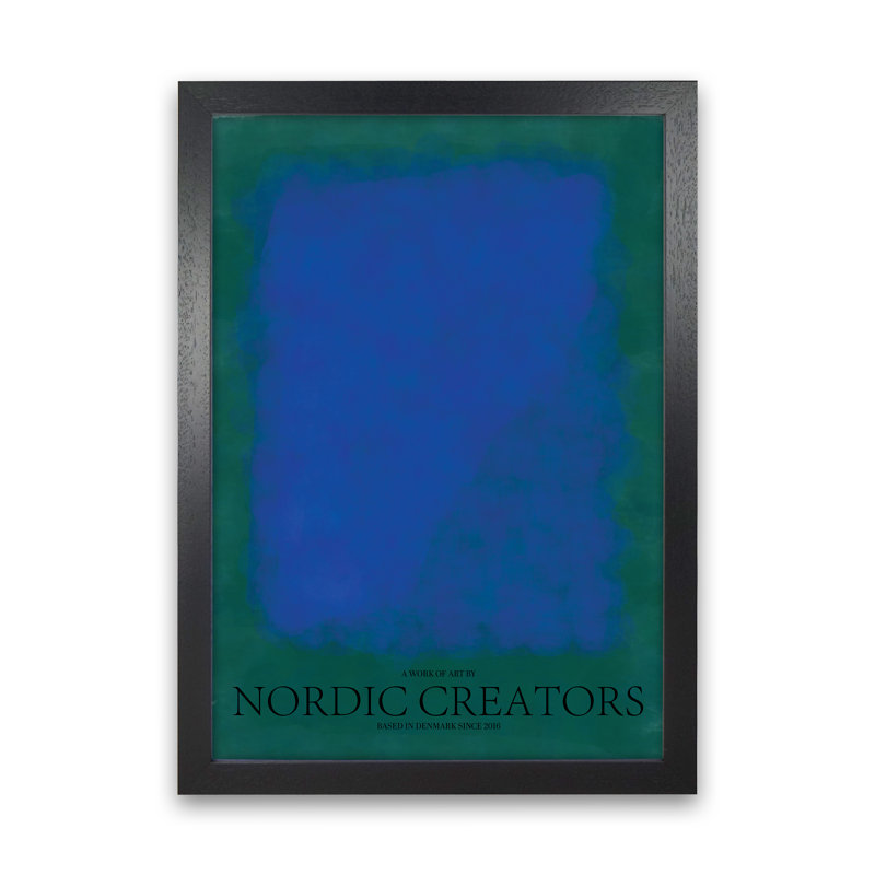 Colour Block 3 - Print, Black Framed, 29.7cm H x 21cm W x 3cm D