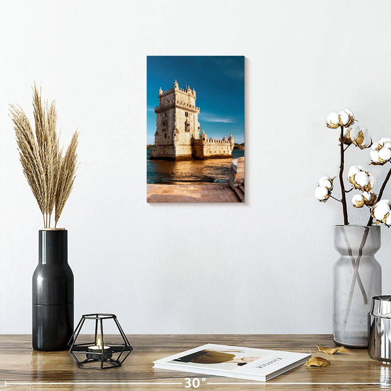 Aime Belem Tower By The River, 12" H x 8" W