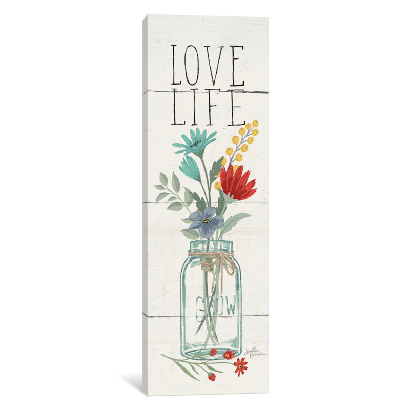 «Blooming pensé x», impression sur toile, H 48 po x l 16 po x P 1,5 po, Toile tendue