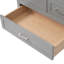 Meuble-lavabo de 30 po avec lavabo - finition grise. Bois massif et rangement spacieux. Fonction de fermeture en douceur. Luminaire élégant-1437615882