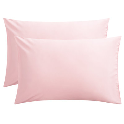 Paquet de 2 taies d'oreiller en microfibre avec fermeture à enveloppe, taies d'oreiller respirantes infroissables et résistantes aux taches