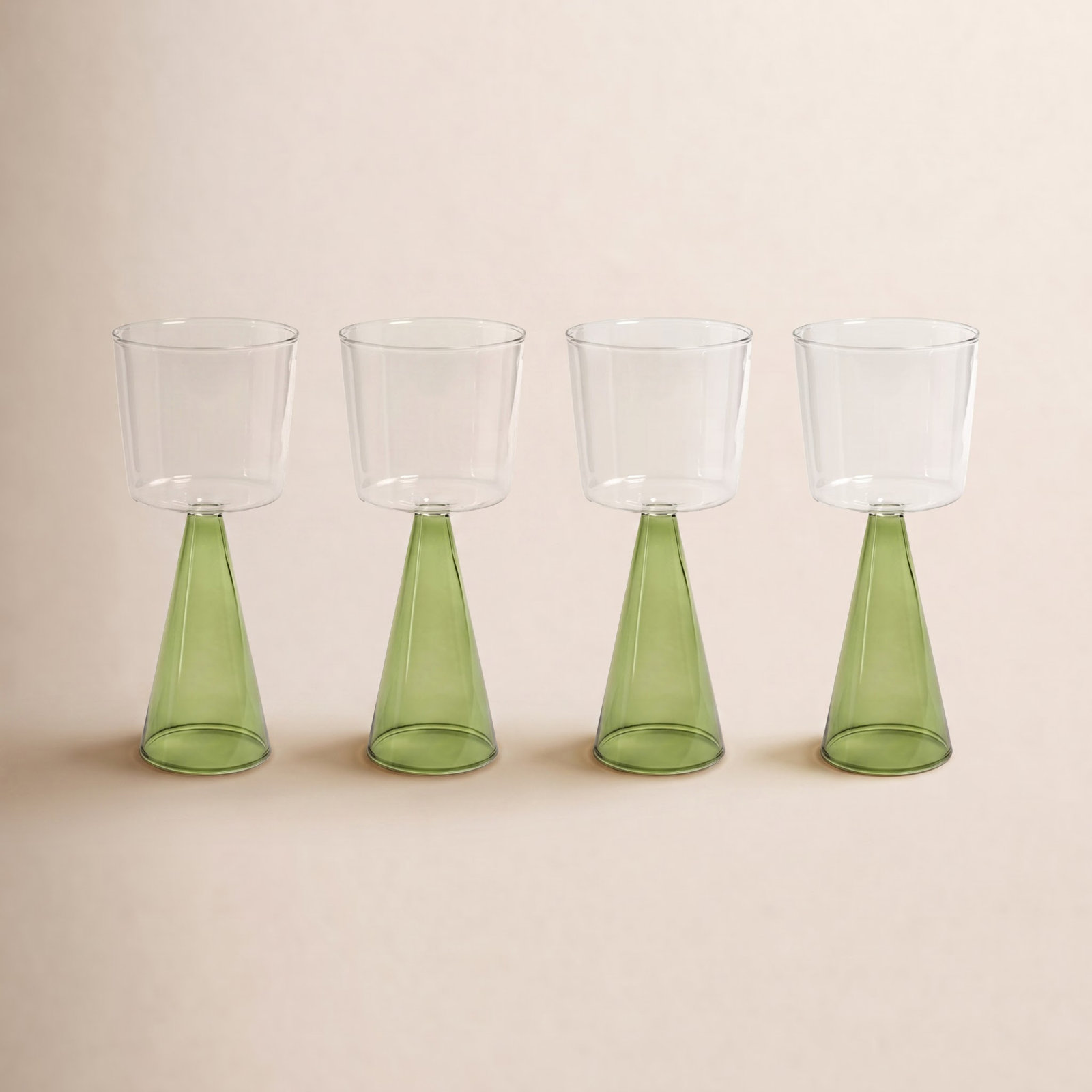 Monticello Red Wine Glass, 9.81 Oz, Green