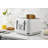 Swan Elegance 4 Slice Toaster with 7 Browning Levels, Defrost, Reheat functions & Anti-Jam