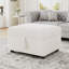 Repose-pieds spacieux avec rangement, tissu chenille, design moderne pour le salon
