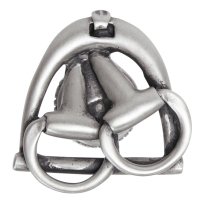 Americana bits in stirrup knob left in finish Satin