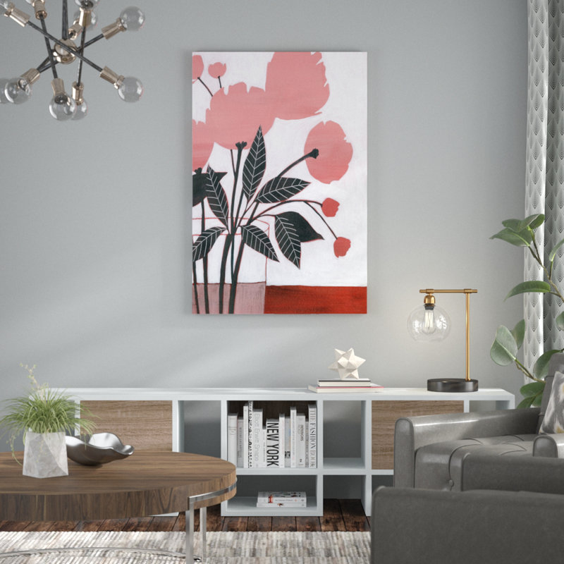 Flower Screen II by Grace Popp - Painting Print, 30cm H x 20cm W, Wrapped Canvas
