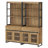  Home Office Furniture Set: 59In Modern Executive Desk With Charging Station And Drawers And Two 72In Tall Bookcases, Home Office Furniture For Living Room, Bedroom-1210482073