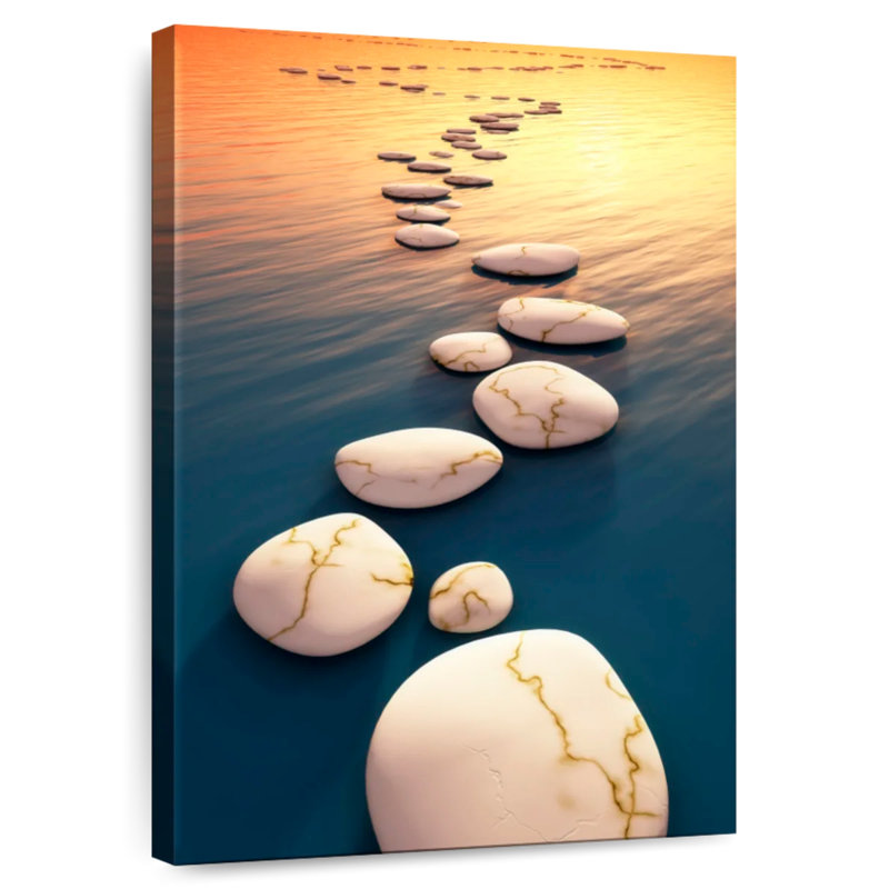 Kerrick White Stepping Stones, 48" H x 32" W