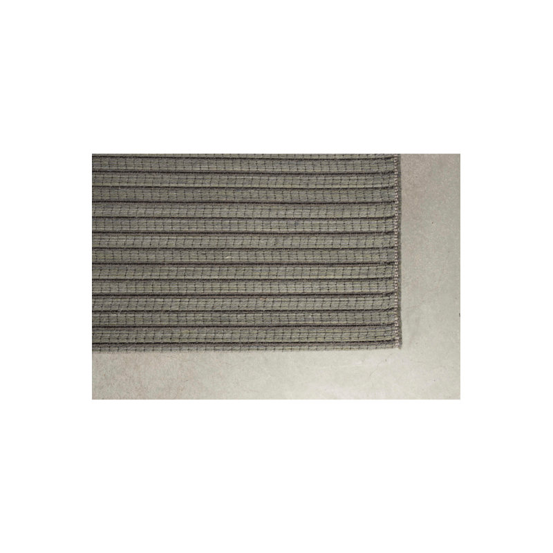 Waves Wool Striped Area Rug, Rectangle 5'7" x 7'10"