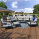 Townsend 7 - Person Patio Conversation Set with Sunbrella® Cushions